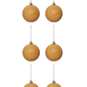 Light Brown Woodgrain Bauble