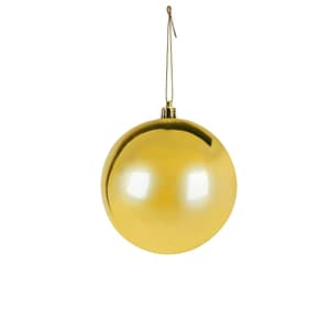 Shiny gold bauble - 100mm