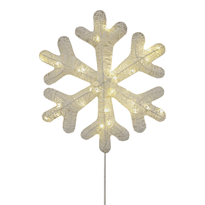 Lighted Snowflake Tree Topper