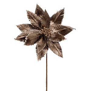 Poinsettia Spray Brown