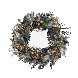 Mixed Berry Leaf & Cedar Wreath