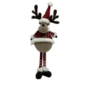 52cm Standing Reindeer - Red